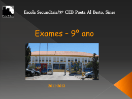 Exames-9ano2012 - 3º CEB Poeta Al Berto
