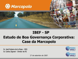 Estudo de Boa Governança Corporativa: Case da Marcopolo