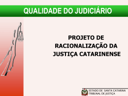 Apresentação em Power Point - Poder Judiciário de Santa Catarina