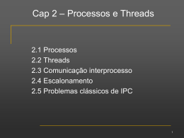 Processos e Threads - Divisão de Ciência da Computação