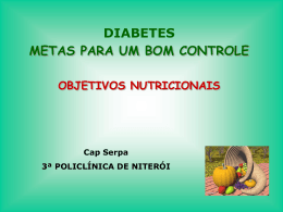 Diabetes-Cap Serpa - 3ª Policlínica do CBMERJ