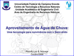 AguaDeChuva - Área de Engenharia de Recursos Hídricos