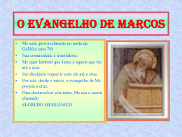 O evangelho de Marcos