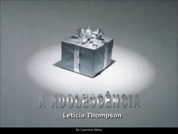A adolescência - Letícia Thompson