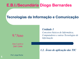 INTRODUÇÃO À INFORMÁTICA - Prof. Jorge Rocha :: TIC