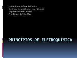 princípios de eletroquímica - Departamento de Química