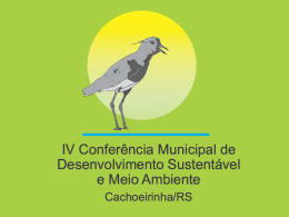 IV Conferência Municipal de Meio Ambiente