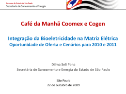 Café da manhã Coomex e Cogen