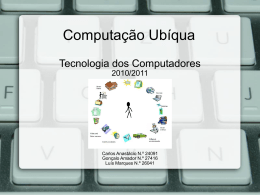 P105 - Computação Ubíqua