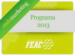 Programa Endomarketing 2013 - Intranet FEAC