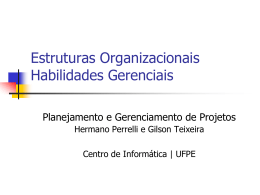 estruturas organizacionais - Centro de Informática da UFPE