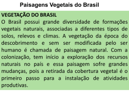 Paisagens Vegetais do Brasil