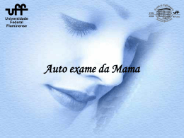 Auto exame das mamas - Universidade Federal Fluminense