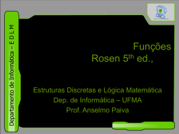 Funções - DEINF/UFMA