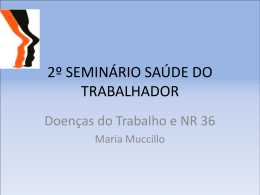 2º SEMINÁRIO SAÚDE DO TRABALHADOR