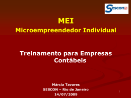 MEI - Microempreendedor Individual - Sescon-RJ