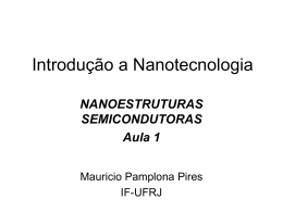 Nanoestruturas semicondutoras 1
