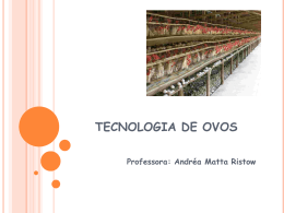 TECNOLOGIA DE OVOS - Universidade Castelo Branco