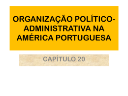 organização político-administrativa na américa