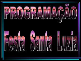 Clique aqui - Programação da Festa de Santa Luzia