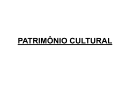 PATRIMÔNIO CULTURAL