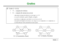 Grafos: representação, ordenação topológica, caminho mínimo