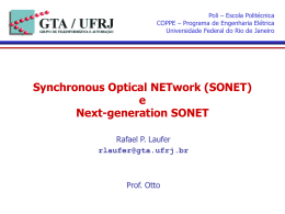 Apresentação sobre SONET, por Rafael Pinaud Laufer