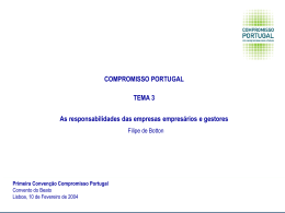 PPT 352KB - Compromisso Portugal