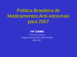 Política Brasileira de Medicamentos Anti