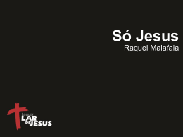 LD0037 - SO JESUS - RAQUEL MALAFAIA