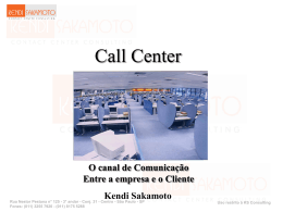 Apresentação Kendi - Kendi Sakamoto Contact Center Consulting