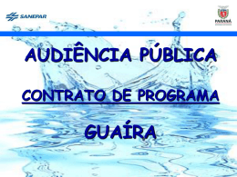 Apresentação Audiência Pública COP GUAÍRA