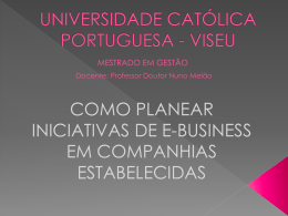 E-BUSINESS - Molar - Universidade Católica Portuguesa