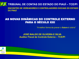 Controle Externo – Auditor José Inaldo