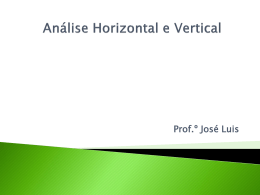 a análise horizontal