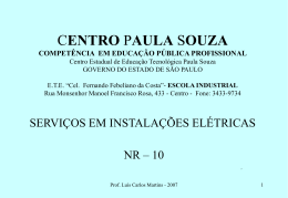 serviços em instalações elétricas - Etec Cel. Fernando Febeliano da