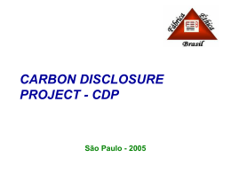 Carbon Disclosure Project - CDP
