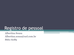 ROTINAS DE PESSOAL - Universidade Castelo Branco