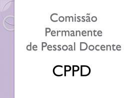 Comissão Permanente de Pessoal Docente - CPPD - prograd
