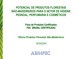 potencial de produtos florestais não-madeireiros