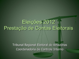 Contas Eleitorais - CRC-AM