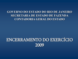 encerramento_exercicio_2009 - Fazenda RJ