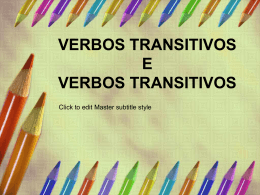 Verbos transitivos e intransitivos-AT