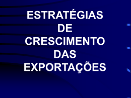 Palestra "Estratégias de crescimento das exportações".