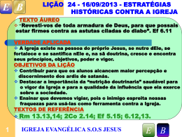 Slide 1 - Igreja Evangélica SOS Jesus