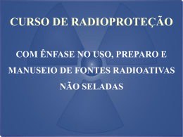 Radioproteção: curso – Melissa C. P. Grac