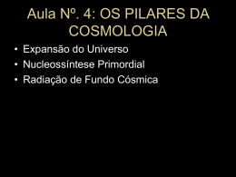 Aula 4: Cosmologia