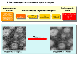 II. Instrumentação - 3 Processamento Digital de Imagens