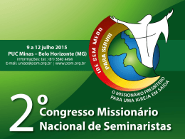 Apresentação do 2° Congresso Missionário Nacional de