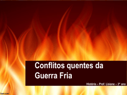 CONFLITOS DA GUERRA FRIA